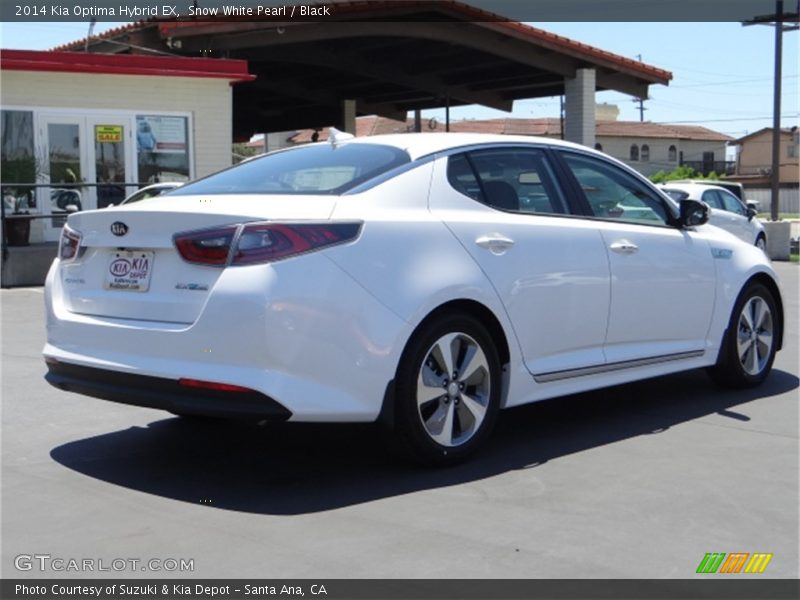 Snow White Pearl / Black 2014 Kia Optima Hybrid EX