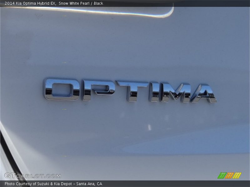 Snow White Pearl / Black 2014 Kia Optima Hybrid EX
