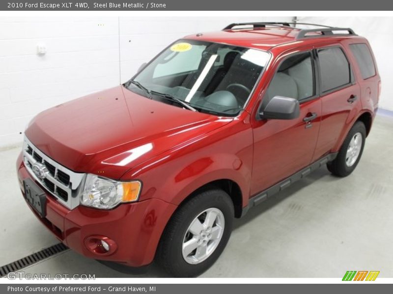 Steel Blue Metallic / Stone 2010 Ford Escape XLT 4WD