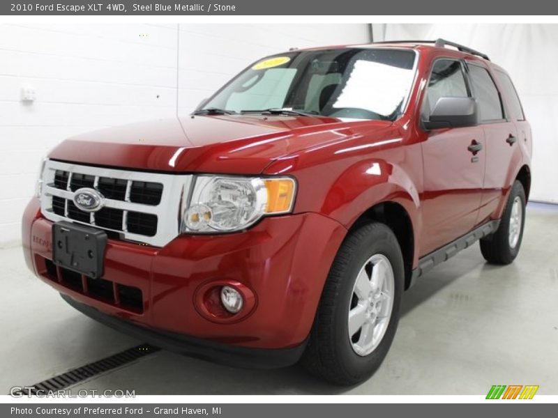 Steel Blue Metallic / Stone 2010 Ford Escape XLT 4WD