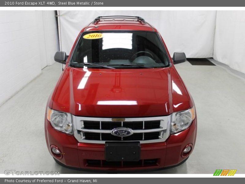 Steel Blue Metallic / Stone 2010 Ford Escape XLT 4WD