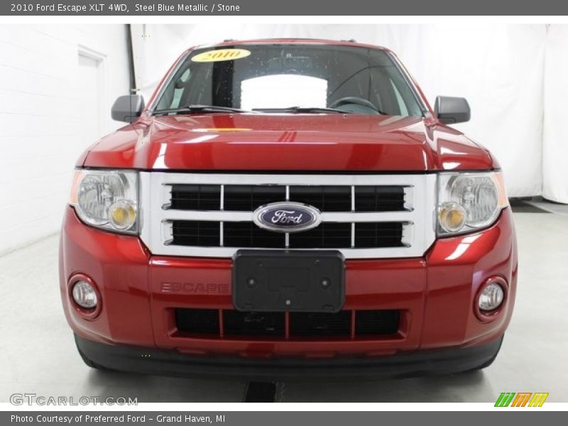 Steel Blue Metallic / Stone 2010 Ford Escape XLT 4WD