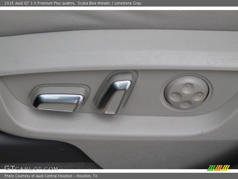 Scuba Blue Metallic / Limestone Gray 2015 Audi Q7 3.0 Premium Plus quattro