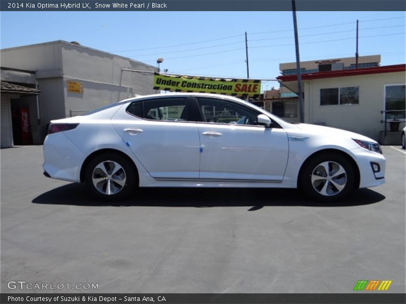 Snow White Pearl / Black 2014 Kia Optima Hybrid LX