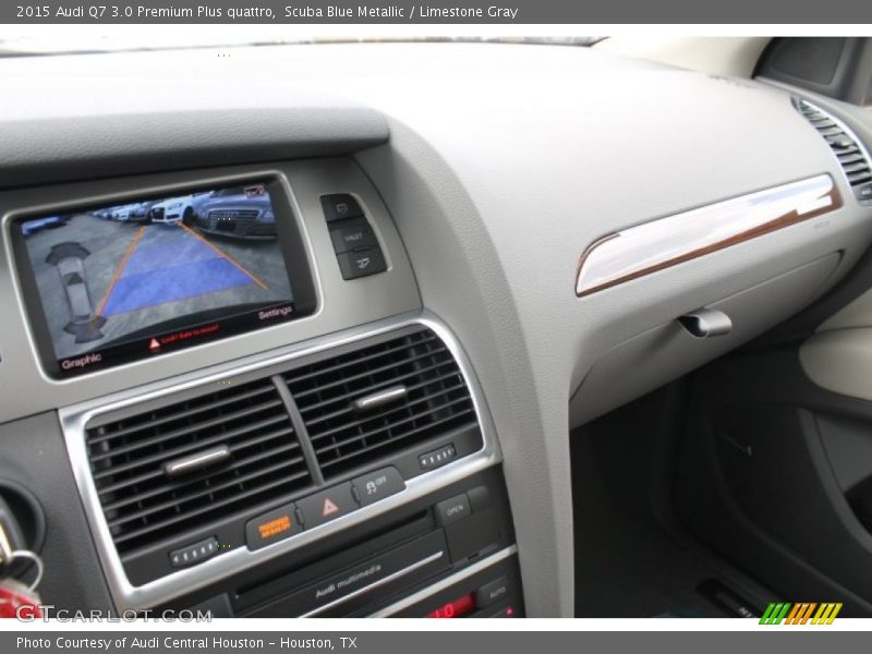 Scuba Blue Metallic / Limestone Gray 2015 Audi Q7 3.0 Premium Plus quattro