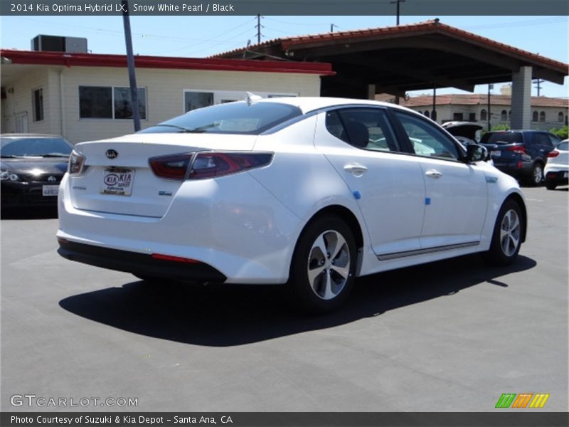 Snow White Pearl / Black 2014 Kia Optima Hybrid LX