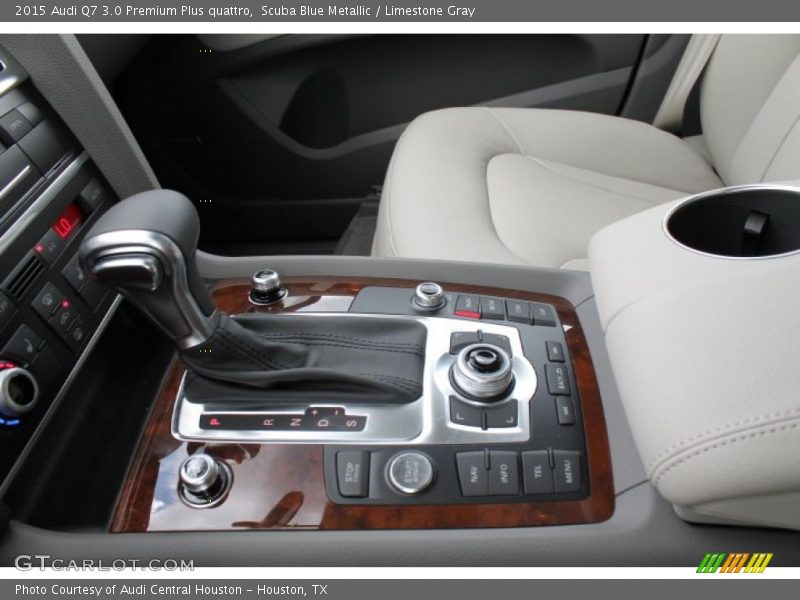 Scuba Blue Metallic / Limestone Gray 2015 Audi Q7 3.0 Premium Plus quattro