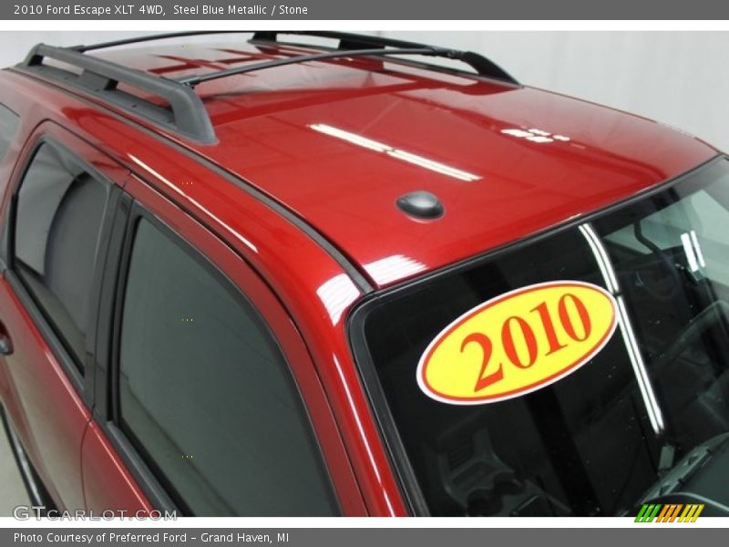 Steel Blue Metallic / Stone 2010 Ford Escape XLT 4WD
