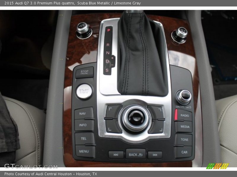 Scuba Blue Metallic / Limestone Gray 2015 Audi Q7 3.0 Premium Plus quattro