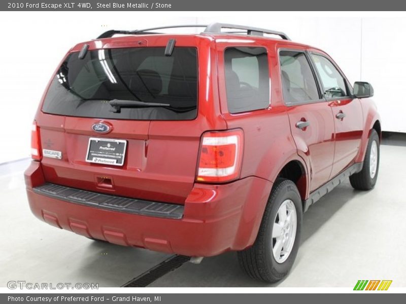 Steel Blue Metallic / Stone 2010 Ford Escape XLT 4WD