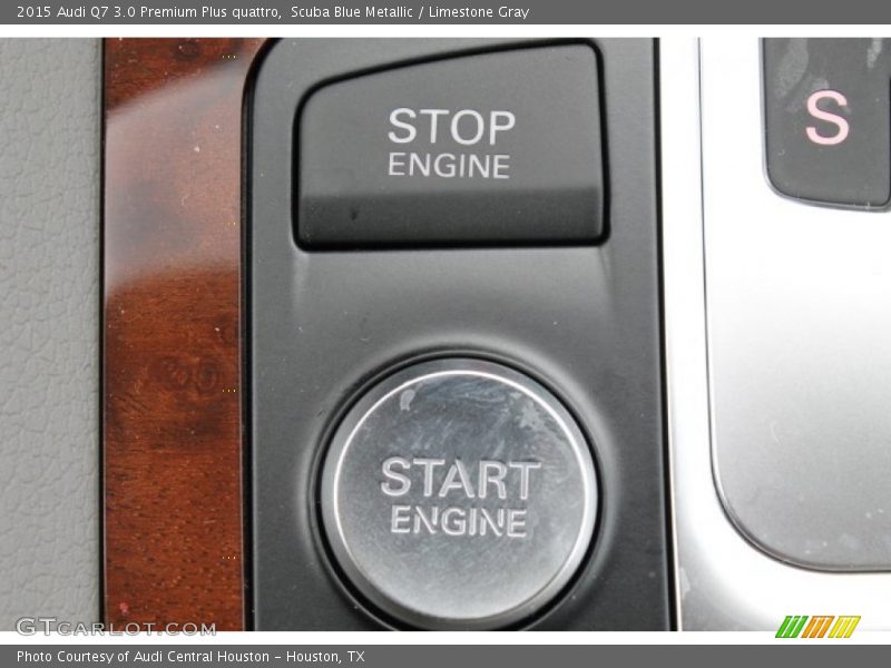 Scuba Blue Metallic / Limestone Gray 2015 Audi Q7 3.0 Premium Plus quattro
