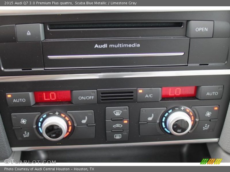 Scuba Blue Metallic / Limestone Gray 2015 Audi Q7 3.0 Premium Plus quattro