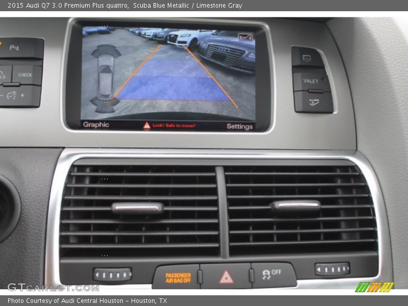 Scuba Blue Metallic / Limestone Gray 2015 Audi Q7 3.0 Premium Plus quattro