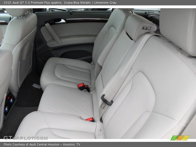 Scuba Blue Metallic / Limestone Gray 2015 Audi Q7 3.0 Premium Plus quattro