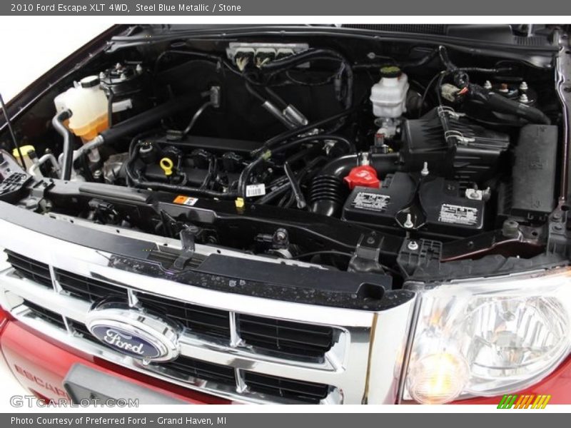Steel Blue Metallic / Stone 2010 Ford Escape XLT 4WD