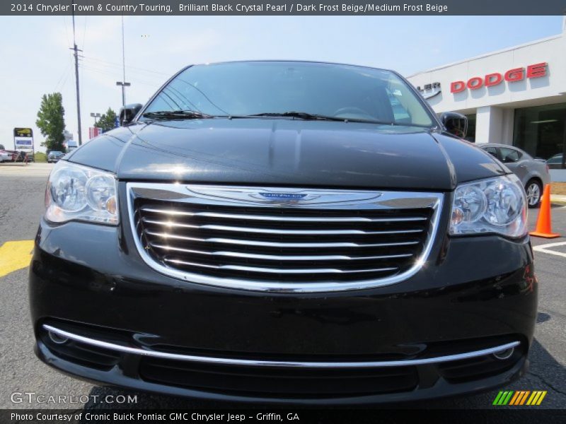 Brilliant Black Crystal Pearl / Dark Frost Beige/Medium Frost Beige 2014 Chrysler Town & Country Touring