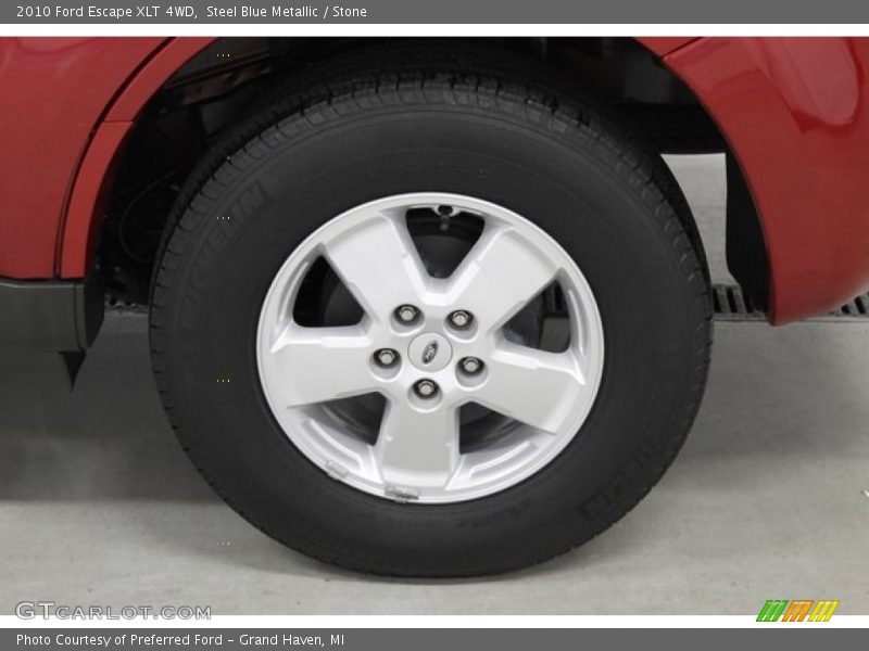 Steel Blue Metallic / Stone 2010 Ford Escape XLT 4WD