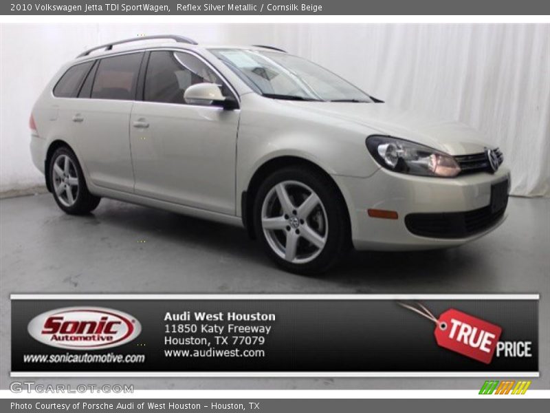 Reflex Silver Metallic / Cornsilk Beige 2010 Volkswagen Jetta TDI SportWagen