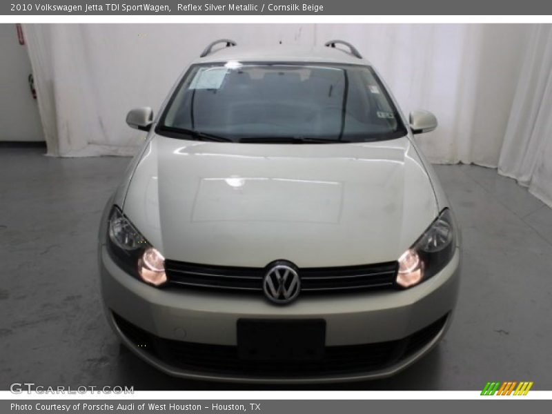 Reflex Silver Metallic / Cornsilk Beige 2010 Volkswagen Jetta TDI SportWagen