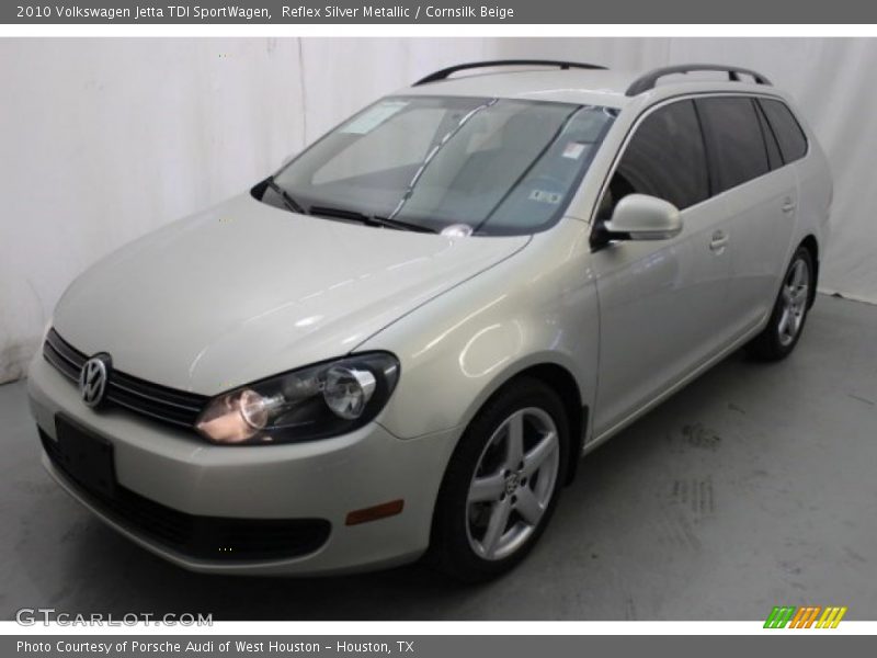 Reflex Silver Metallic / Cornsilk Beige 2010 Volkswagen Jetta TDI SportWagen