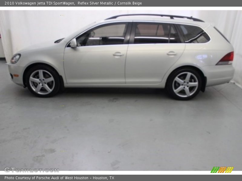 Reflex Silver Metallic / Cornsilk Beige 2010 Volkswagen Jetta TDI SportWagen