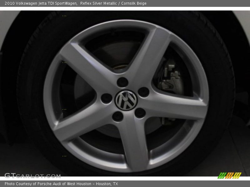 Reflex Silver Metallic / Cornsilk Beige 2010 Volkswagen Jetta TDI SportWagen