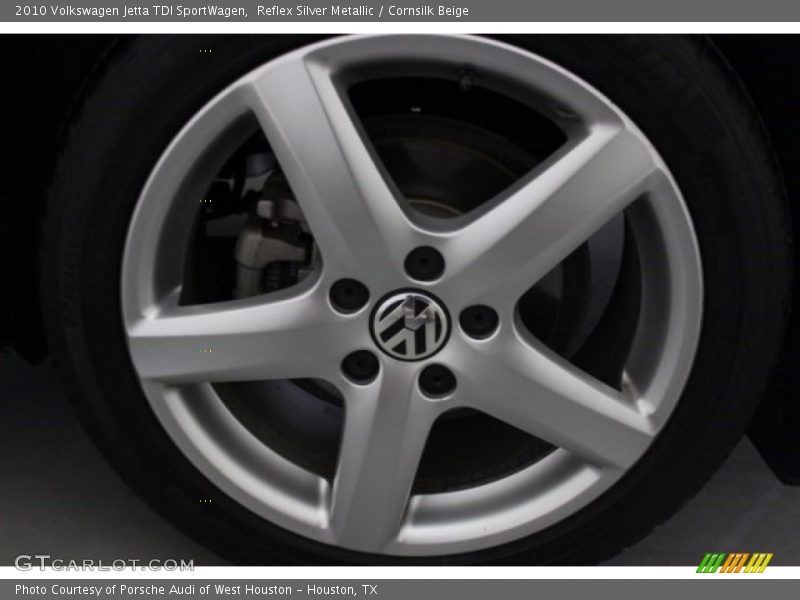 Reflex Silver Metallic / Cornsilk Beige 2010 Volkswagen Jetta TDI SportWagen