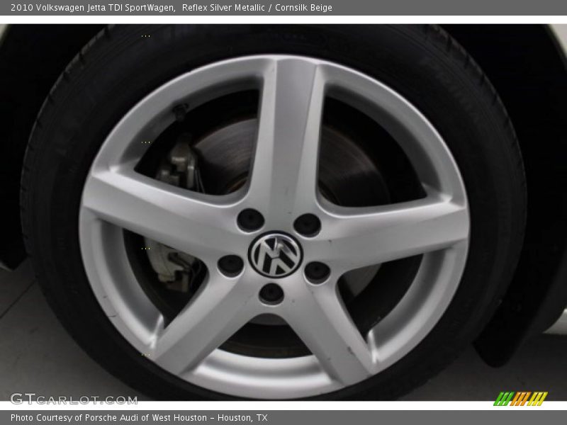 Reflex Silver Metallic / Cornsilk Beige 2010 Volkswagen Jetta TDI SportWagen