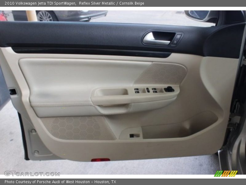 Reflex Silver Metallic / Cornsilk Beige 2010 Volkswagen Jetta TDI SportWagen