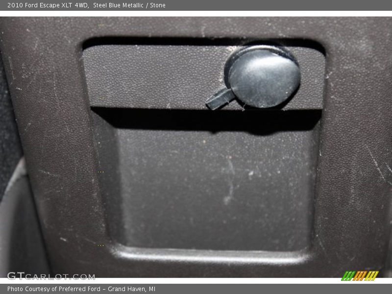 Steel Blue Metallic / Stone 2010 Ford Escape XLT 4WD