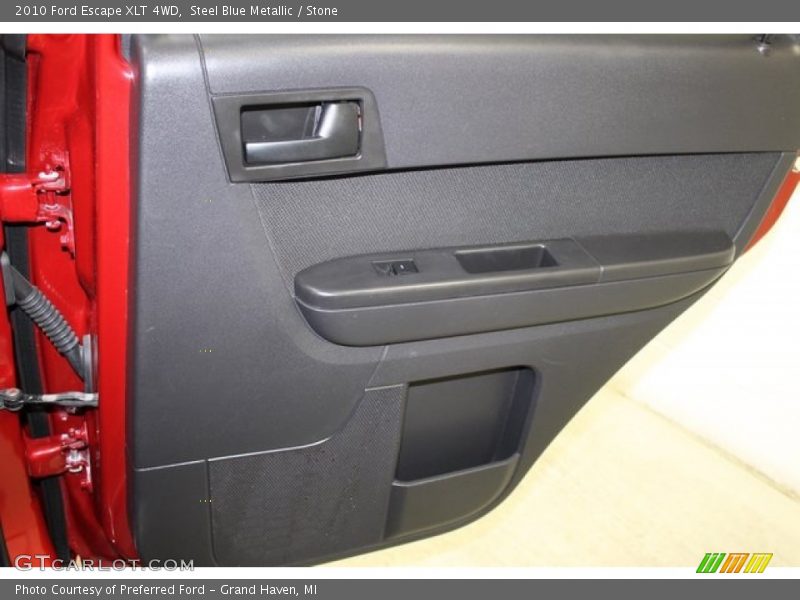 Steel Blue Metallic / Stone 2010 Ford Escape XLT 4WD
