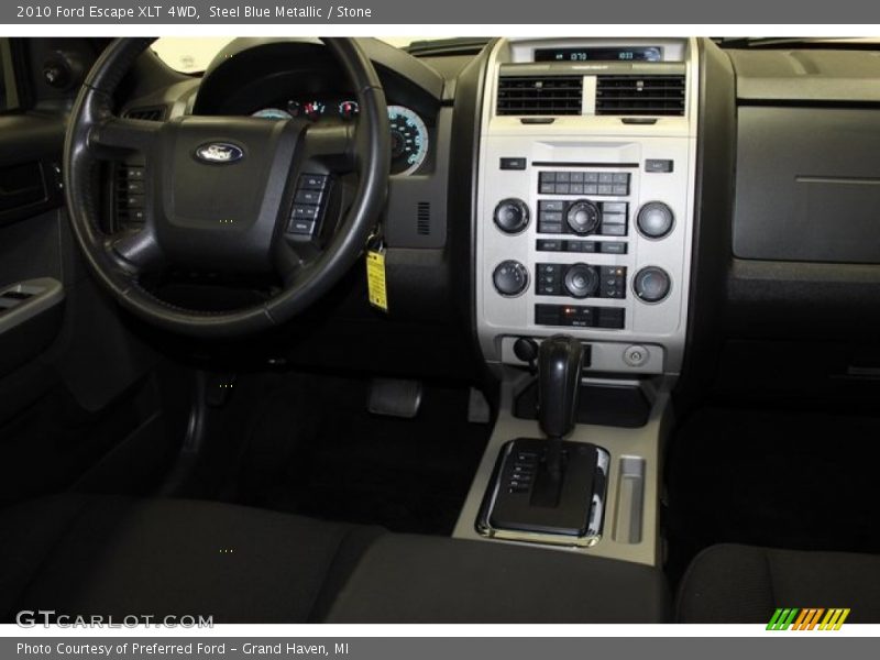 Steel Blue Metallic / Stone 2010 Ford Escape XLT 4WD