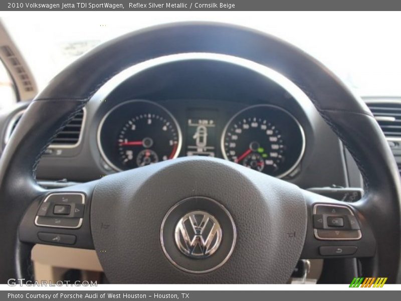 Reflex Silver Metallic / Cornsilk Beige 2010 Volkswagen Jetta TDI SportWagen