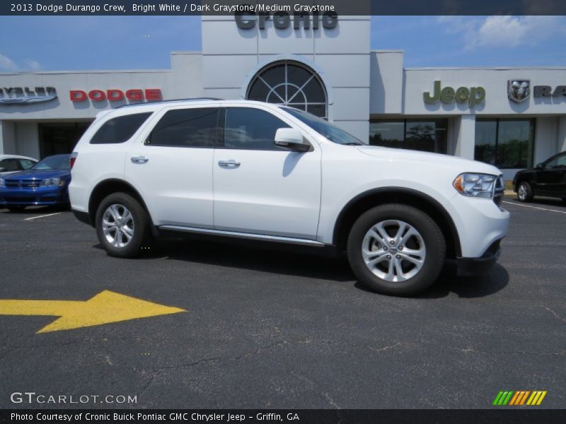 Bright White / Dark Graystone/Medium Graystone 2013 Dodge Durango Crew