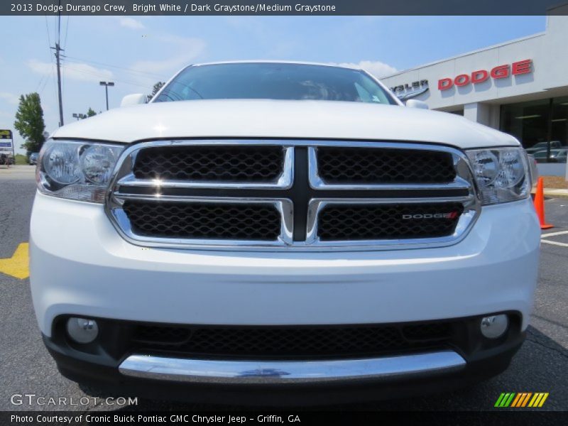 Bright White / Dark Graystone/Medium Graystone 2013 Dodge Durango Crew