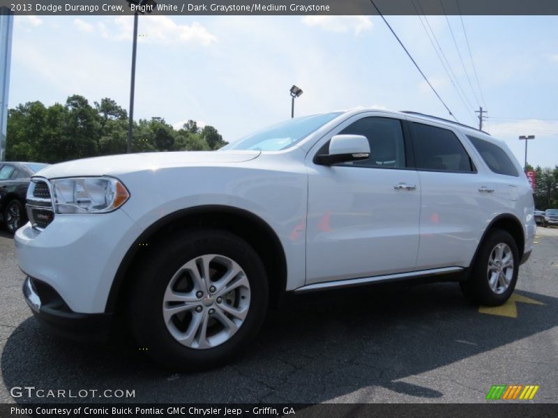 Bright White / Dark Graystone/Medium Graystone 2013 Dodge Durango Crew
