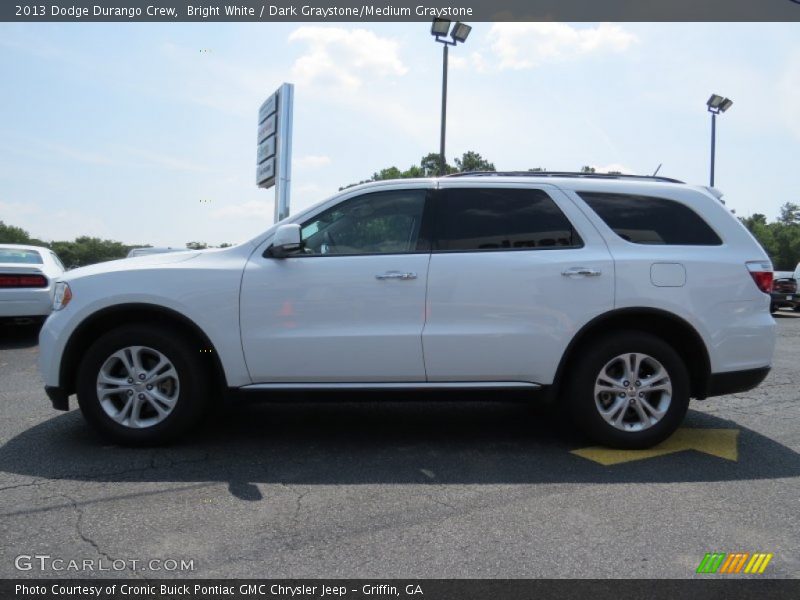 Bright White / Dark Graystone/Medium Graystone 2013 Dodge Durango Crew