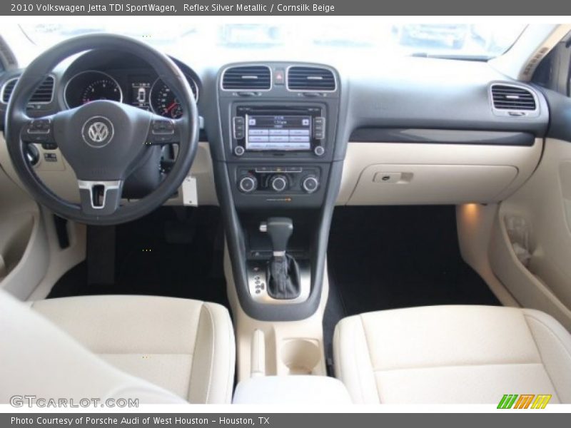 Reflex Silver Metallic / Cornsilk Beige 2010 Volkswagen Jetta TDI SportWagen