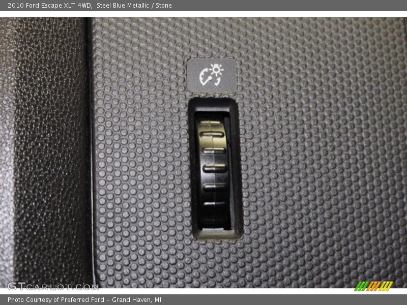 Steel Blue Metallic / Stone 2010 Ford Escape XLT 4WD