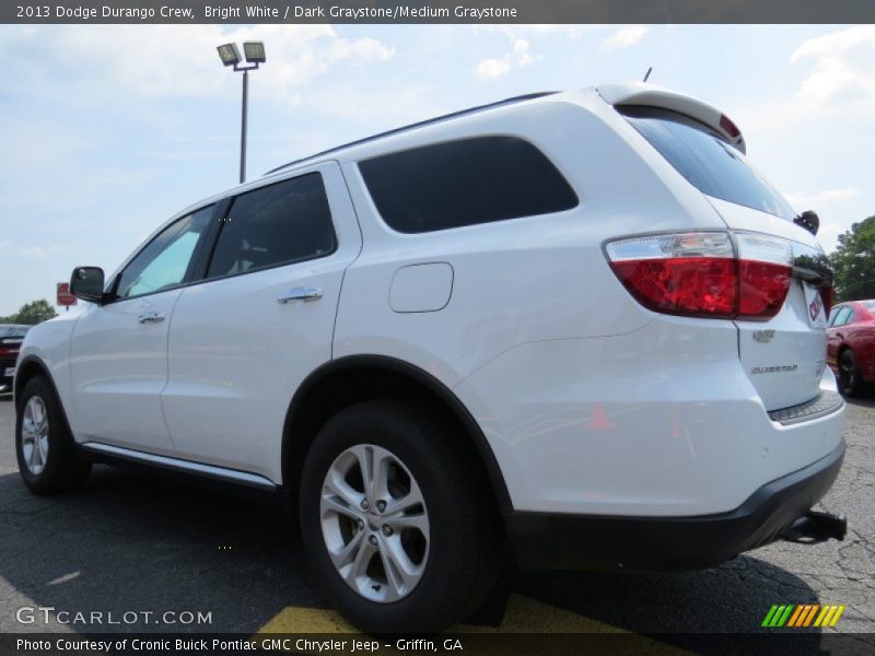 Bright White / Dark Graystone/Medium Graystone 2013 Dodge Durango Crew