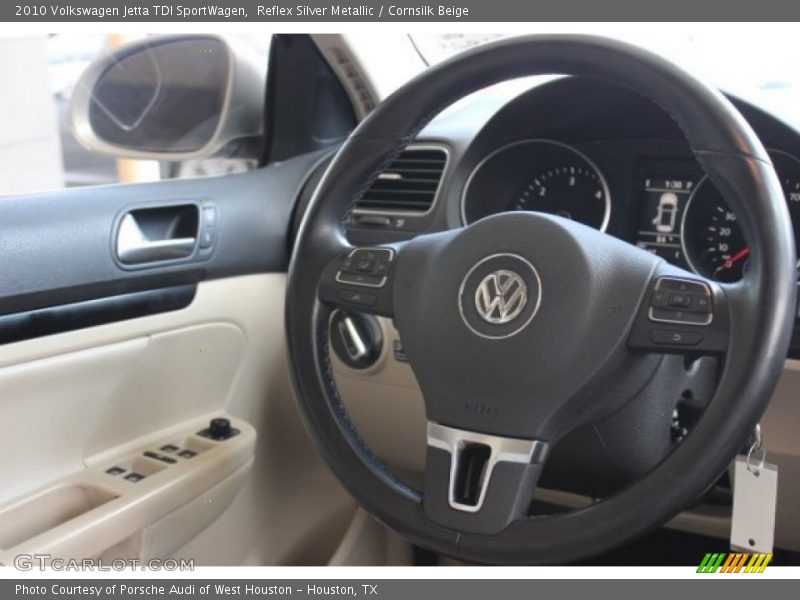 Reflex Silver Metallic / Cornsilk Beige 2010 Volkswagen Jetta TDI SportWagen