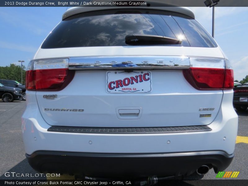 Bright White / Dark Graystone/Medium Graystone 2013 Dodge Durango Crew
