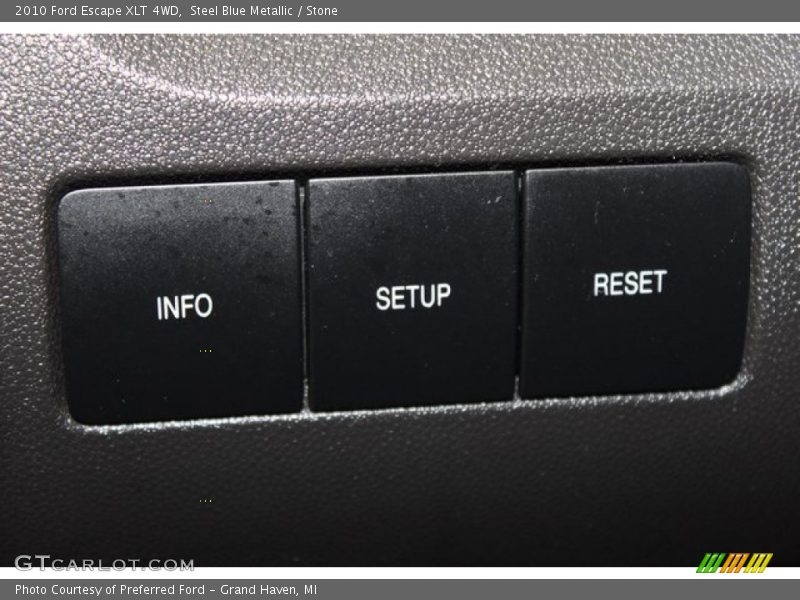 Steel Blue Metallic / Stone 2010 Ford Escape XLT 4WD