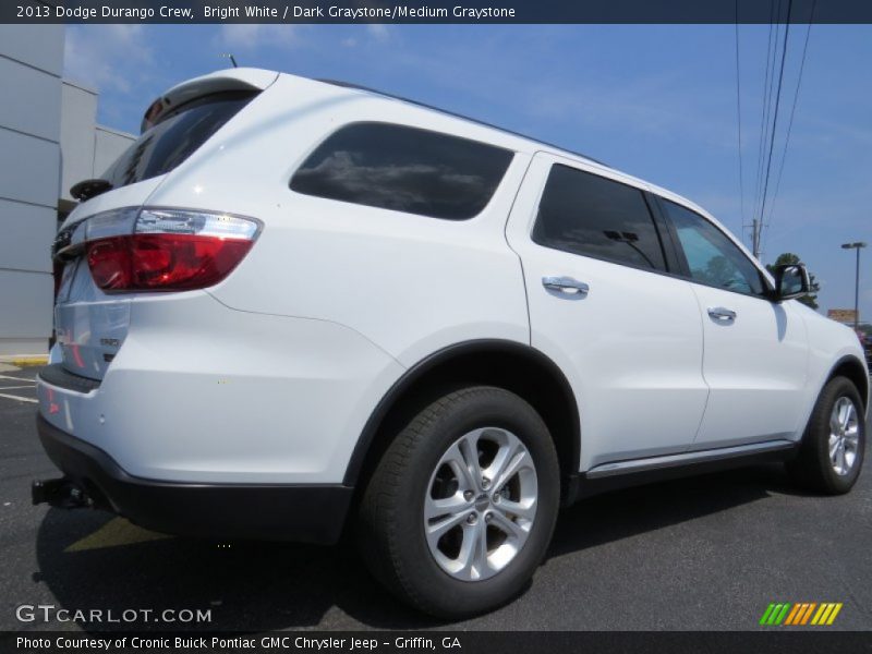 Bright White / Dark Graystone/Medium Graystone 2013 Dodge Durango Crew