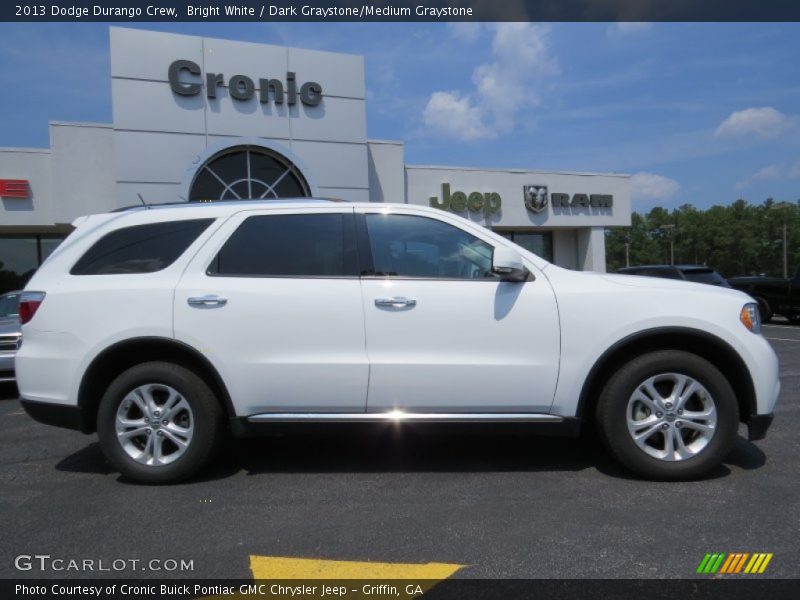 Bright White / Dark Graystone/Medium Graystone 2013 Dodge Durango Crew