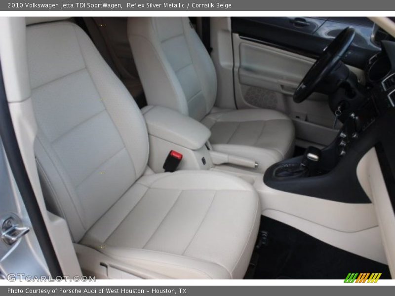 Reflex Silver Metallic / Cornsilk Beige 2010 Volkswagen Jetta TDI SportWagen