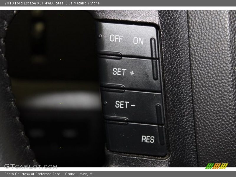 Steel Blue Metallic / Stone 2010 Ford Escape XLT 4WD