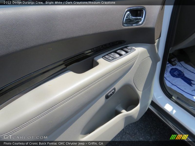 Bright White / Dark Graystone/Medium Graystone 2013 Dodge Durango Crew