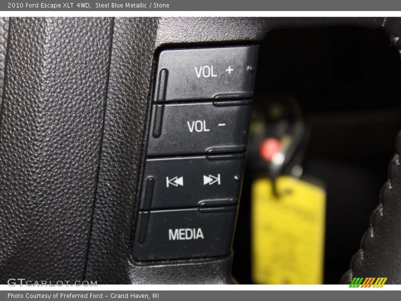 Steel Blue Metallic / Stone 2010 Ford Escape XLT 4WD