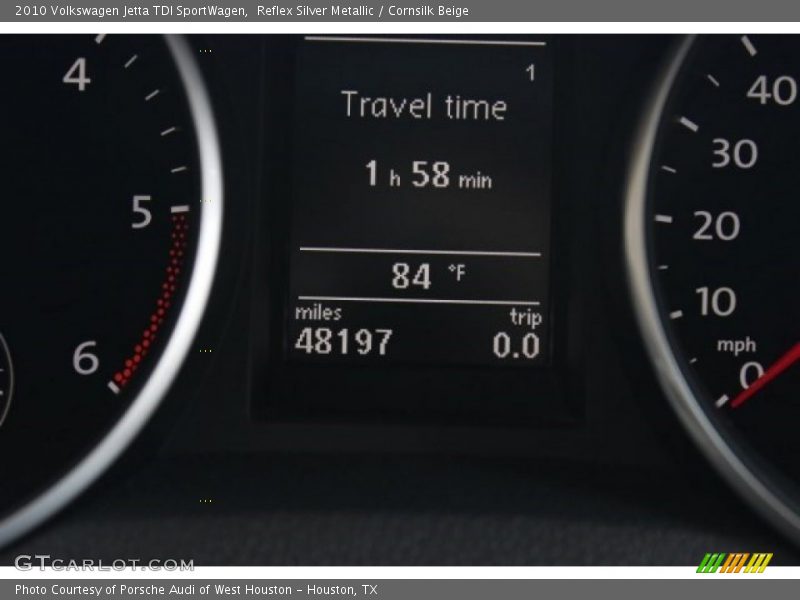 Reflex Silver Metallic / Cornsilk Beige 2010 Volkswagen Jetta TDI SportWagen